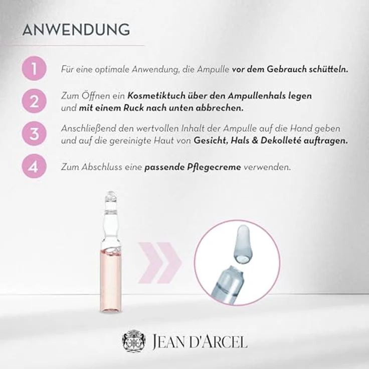 JEAN D'ARCEL AMPOULE REVITA - Revitalizing Ampoule für straffere, elastischere & glattere Haut - Mit ProRetinol - 5 x 2 ml – Bild 5