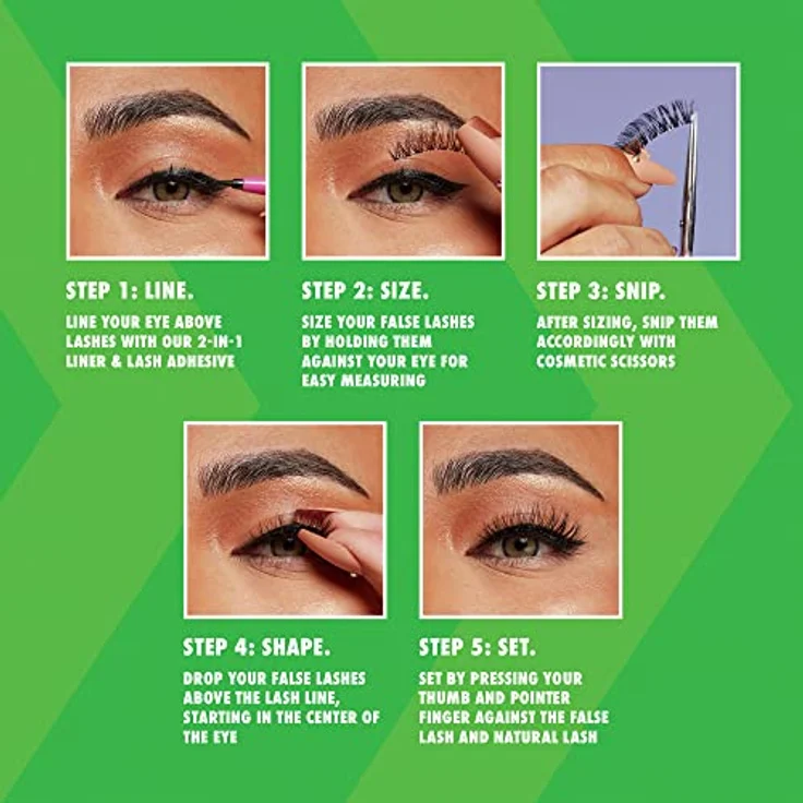 NYX Professional Makeup Jumbo Lash! Künstliche Wimpern Typ 03 Wispy Flutter, für voluminöse und längere Wimpern, einfache Anwendung – Bild 4
