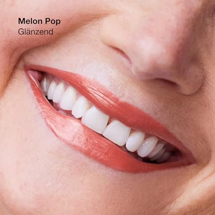 Clinique Pop™ Longwear Lipstick Shine, glänzender Lippenstift in Melon Pop, 3.9 g, cremige Textur für volle und betonte Lippen – Bild 4