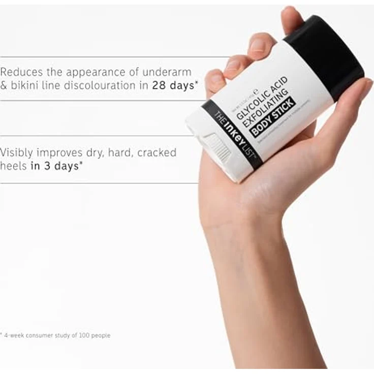 The INKEY List Glycolic Acid Exfoliating Body Stick 45g - For Dry, Damaged Hair, Ideal Skin Care – Bild 5