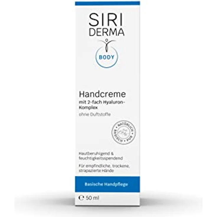 SIRIDERMA Basische Handcreme | Ohne Duftstoffe | 50 ml | Vegane Handcreme für raue und strapazierte Hände – Bild 4