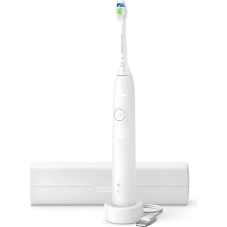Philips Sonicare Elektrische Zahnbürste Series 5300, mit Andruckkontrolle, 2 Intensitätsstufen, inkl. Ladegerät, Reiseetui – Bild 2