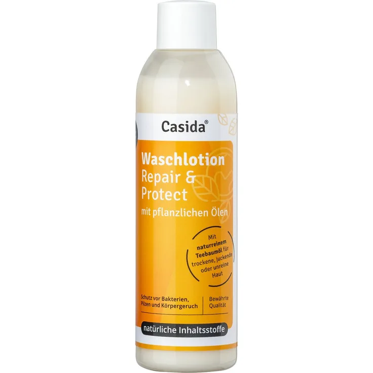 Casida Waschlotion Repair & Protect, 200 ml Flüssigseife zum Schutz gegen Hautpilz, Nagelpilz und Bakterien