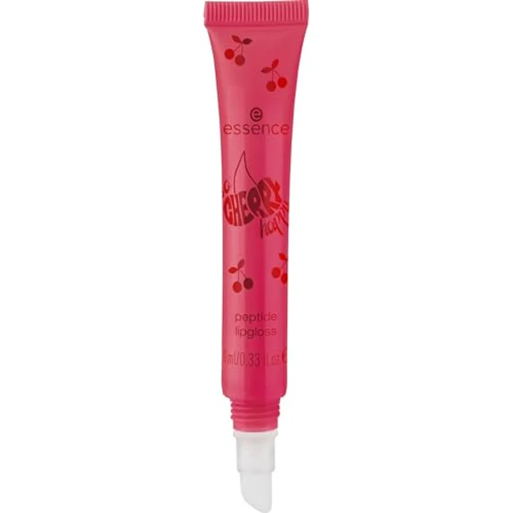 essence SO CHERRY happy peptide lipgloss, Nr. 01, Rot, feuchtigkeitsspendend, vegan, 10ml – Bild 1