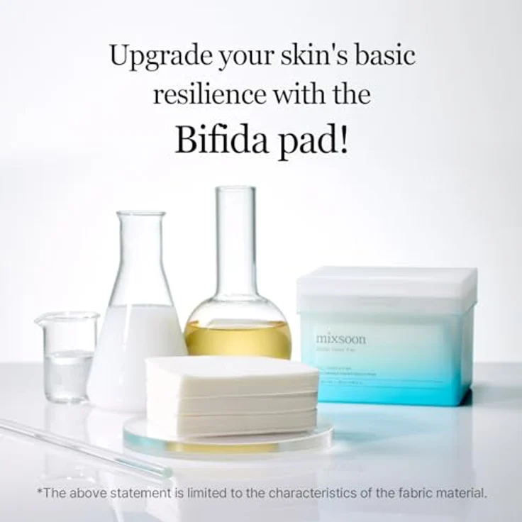 mixsoon Bifida Toner Pad, tonisierende Pads zur Beruhigung und Stärkung empfindlicher Haut, alkoholfrei, 120 kg – Bild 3