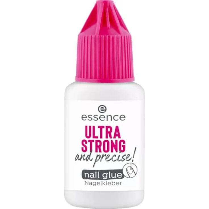 essence ULTRA STRONG & precise! Fingernagelkleber, 8 g, schnelltrocknend, vegan, ergonomischer Pinsel – Bild 1
