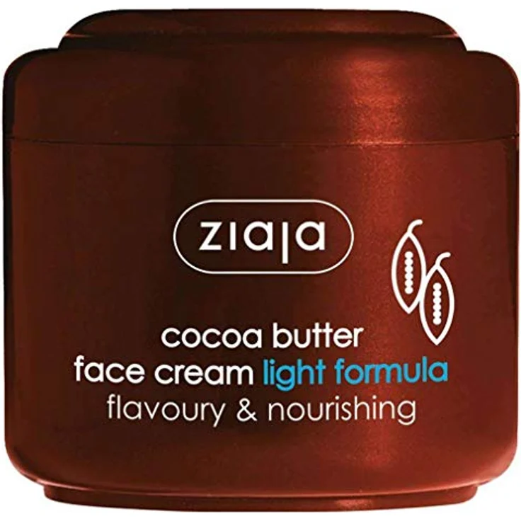Ziaja Kakaobutter Light Formula Gesichtscreme, 50 ml - Lang anhaltend, kühlend und bequem für den täglichen Gebrauch – Bild 1