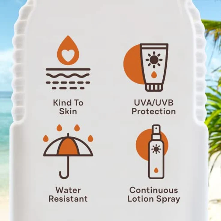 Malibu Continuous Spray, schützender Spray SPF 15, 175 ml, wasserfest, mit mineralischen UV-Filtern – Bild 3