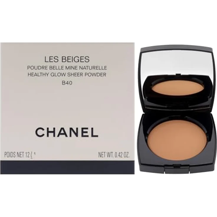 CHANEL Les Beiges Healthy Glow Sheer Powder - B40 (12 g), Kompaktpuder in natürlicher Farbe – Bild 1