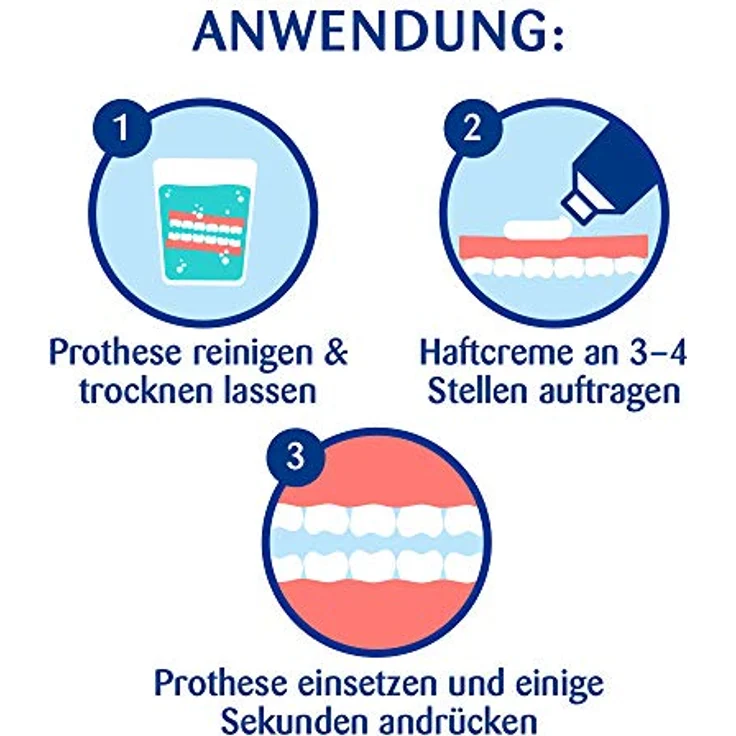 Kukident Haftcreme Haftschutz 40 g Haftcreme, beugt Zahnfleischreizungen vor, Schutz vor Speiseresten – Bild 4