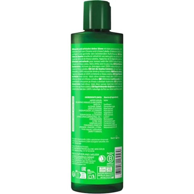 WELEDA Bio Refresh XL Duschgel vegan - Citrus Duschseife mit Zitrone / Orange Duft, 400ml - Natürliche Hautpflege zur sanften Reinigung & Pflege – Bild 3