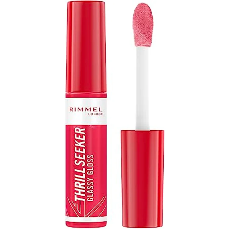 Rimmel Thrill Seeker Glassy Gloss Lipgloss, voluminisierend, Farbton 600 Berry Glace, 10 ml – Bild 1