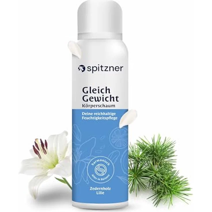 spitzner Körperschaum Gleichgewicht, 200 ml, mit Jojobaöl, Vitamin E und veganer Rezeptur – Bild 1
