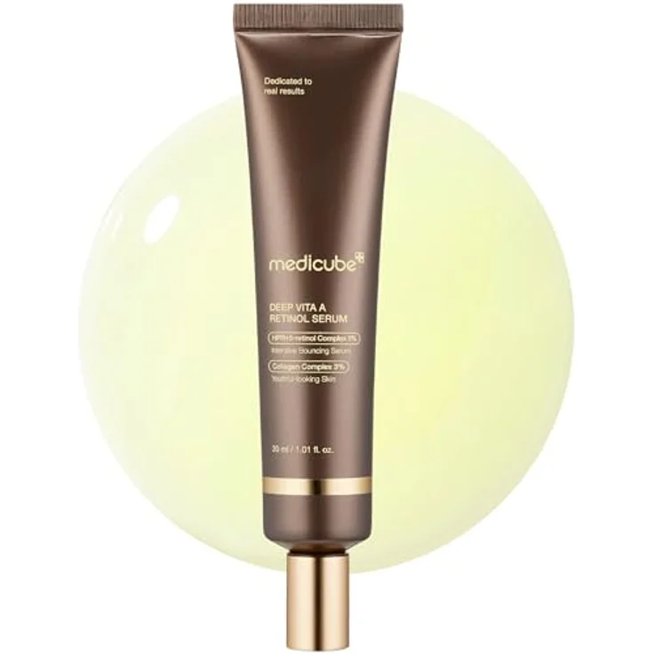Medicube Deep Vita A Retinol Serum 30ml, K-Beauty Gesichtsserum für feine Linien & ungleichmäßigen Hautton, mit Retinal, Niacinamid und Panthenol – Bild 1