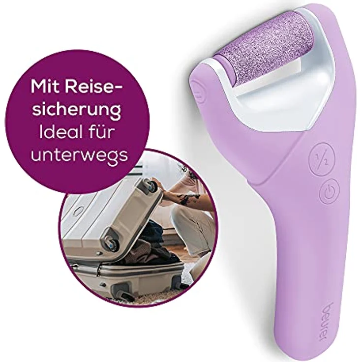 Beurer Hornhautentferner wasserfest inkl. Ersatzschleifrollen, 2x fein & 2x grob – Bild 6