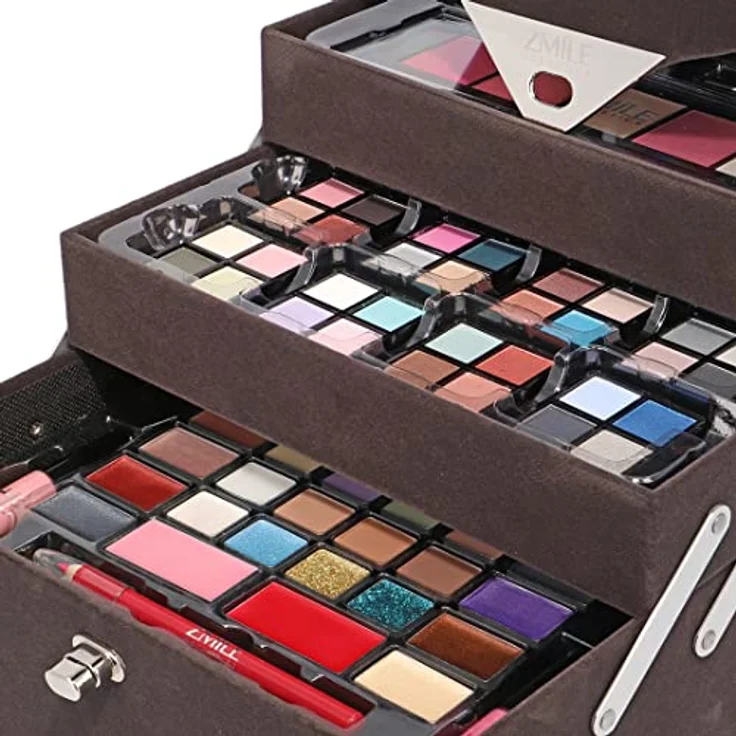 ZMILE Cosmetics Kosmetik-Koffer 'Beauty Case Velvety' (dark grey) Limited Edition - Vegane Kosmetik – Bild 2