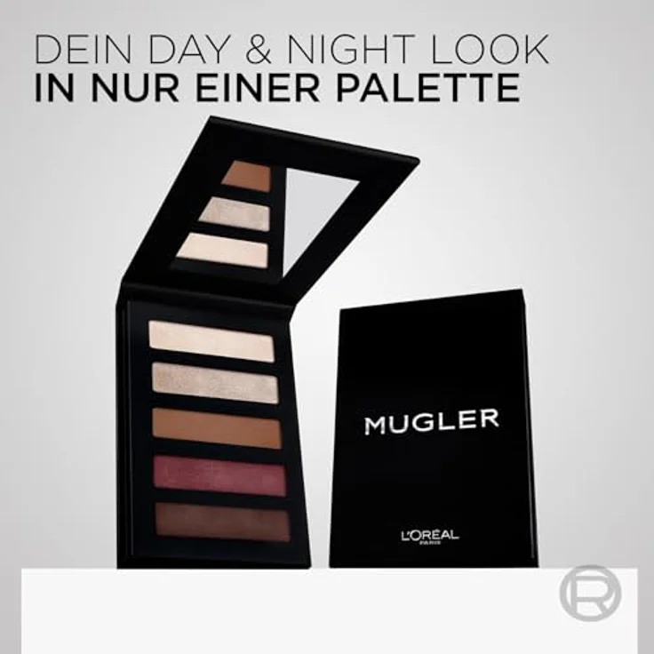 L'Oréal Paris x Mugler Limited Edition Lidschatten Palette Nude, Hoch-pigmentierte Formel für dramatische Augenlooks, 8 g – Bild 2