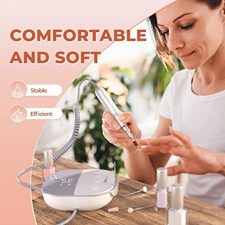 JCMaster TouchPro+ Nagelfräser 35000 Umin Gelnägel & Acrylnägel Profi Set  – Bild 2