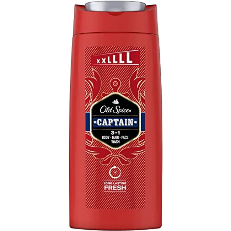 Old Spice Captain Duschgel & Shampoo Für Männer 675 ml, 3-in-1, Lang Anhaltend Frisch – Bild 1