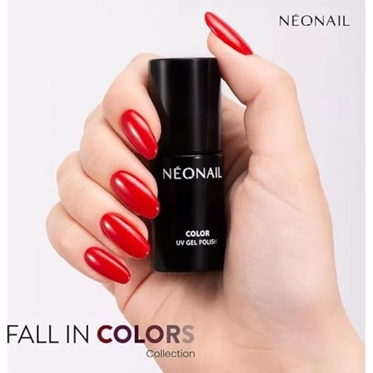NÉONAIL UV Nagellack Feminine Grace, 7,2 ml, Rot, hochpigmentiert, langanhaltende Maniküre bis zu 21 Tage, Aushärtung in LED-/UV-Lampe – Bild 4