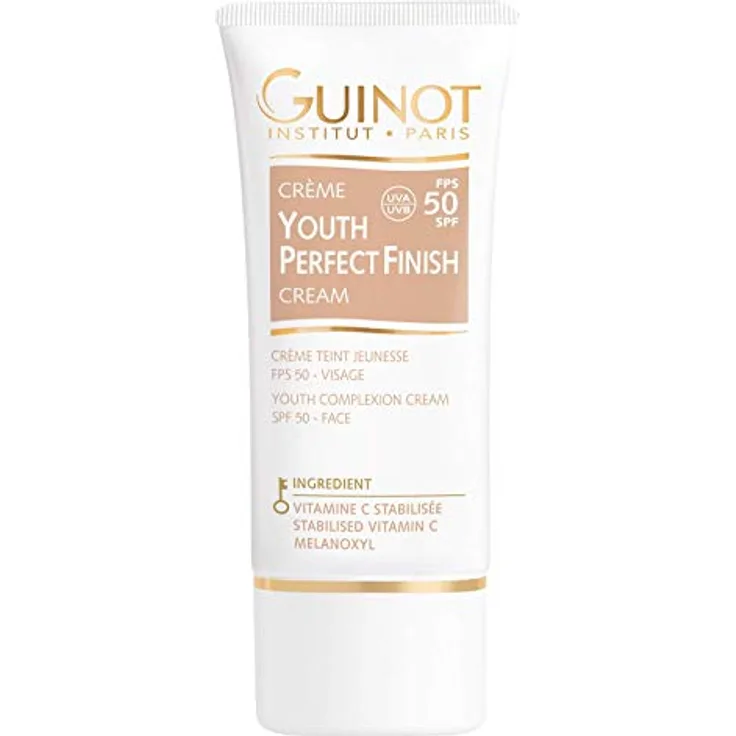 Guinot Crème Youth Perfect Finish Gesichtscreme, 30 ml - Getönte Tagescreme mit Lichtschutzfaktor