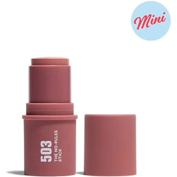 3INA The No Rules Stick Mini Blush, cremiger Multitasking-Stift für Augen, Lippen und Wangen, 3,5 g, NUDE PINK – Bild 2
