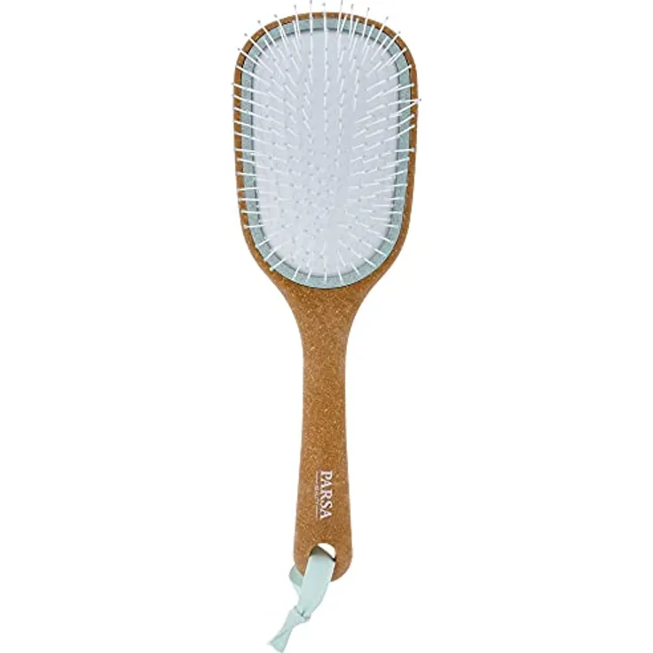 PARSA Beauty Nature Love Kork Haarbürste groß – Nachhaltige Wet & Dry Bürste für nasses und trockenes Haar – Haarbürste ohne Ziepen mit 70% Kork – Entwirrbürste Hair brushes