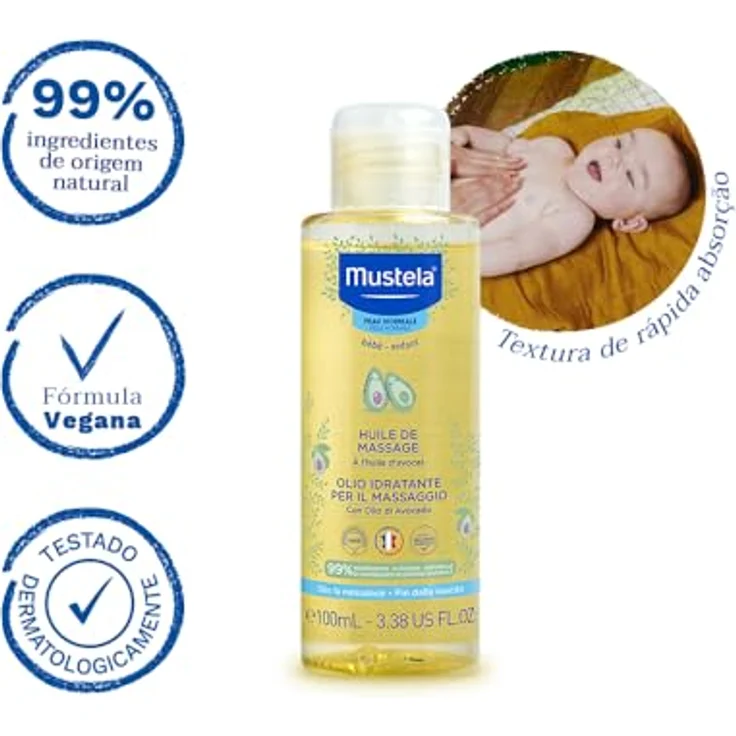 Mustela Bebe Massage Oil 100 ml – Bild 4