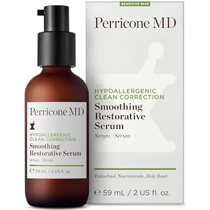 Perricone MD Hypoallergenic Clean Correction Smoothing Restorative Serum, Gesichtsserum zur Feuchtigkeitsversorgung und Aufhellung, 59 ml – Bild 2