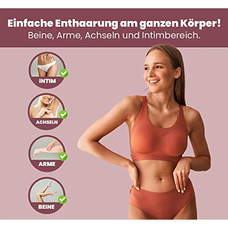 arte fiori Capillum AMOVE Aloe Vera, 3x500g Enthaarungscreme für den Intimbereich der Frau, schmerzfrei, ohne Zusatzstoffe, neutraler Geruch, sanfte Anwendung – Bild 4