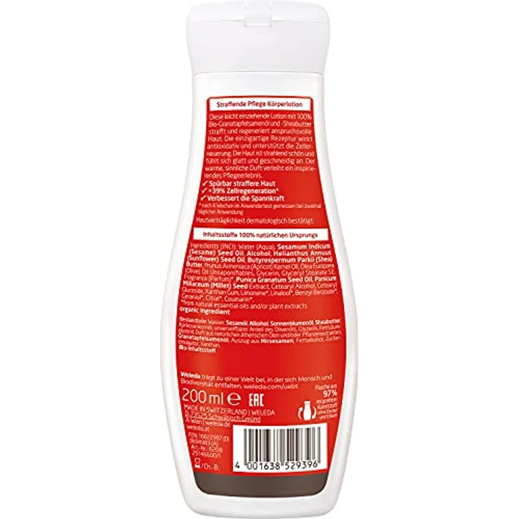 WELEDA Bio Bodylotion Granatapfel Straffende Pflege – Inspirierende Naturkosmetik Körperlotion regeneriert, festigt & tonisiert reife Haut. Körpercreme zur Pflege von anspruchsvoller Haut (1x 200ml) – Bild 2