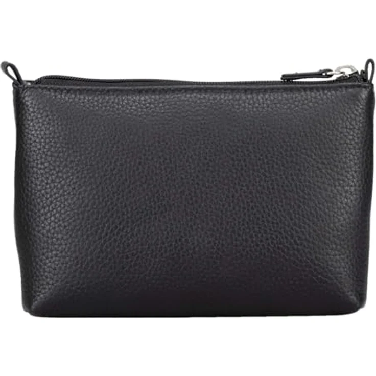 Jost Vika Kosmetiktasche aus 100% Leder, schwarz, 12 cm x 2 cm x 8 cm – Bild 3