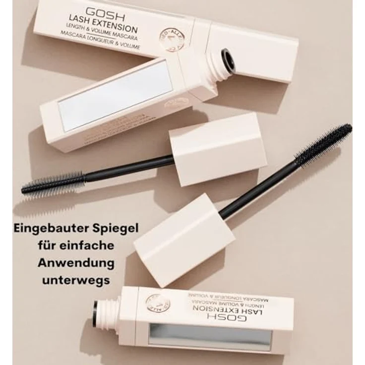 Gosh Lash Extension Wimperntusche, 7 ml, für Länge & Volumen, schwarz – Bild 4