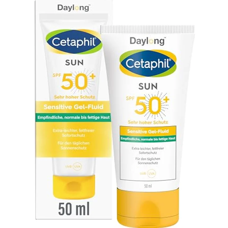 Cetaphil Sun Daylong SPF 50+ Sensitive Gel-Fluid Gesicht Sonnencreme 50 ml – Bild 1