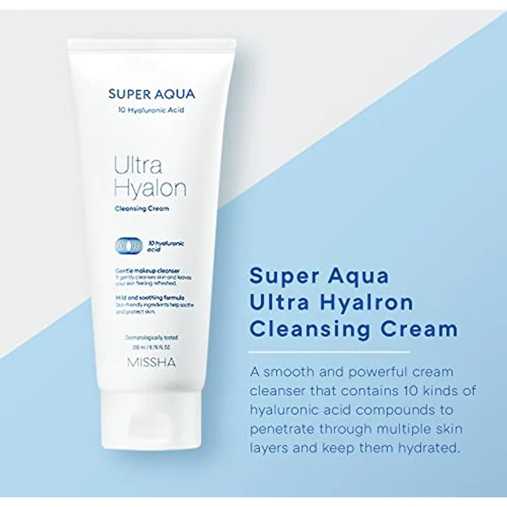 MISSHA Super Aqua Ultra Hyalron Cleansing Cream, 200 ml – Bild 2
