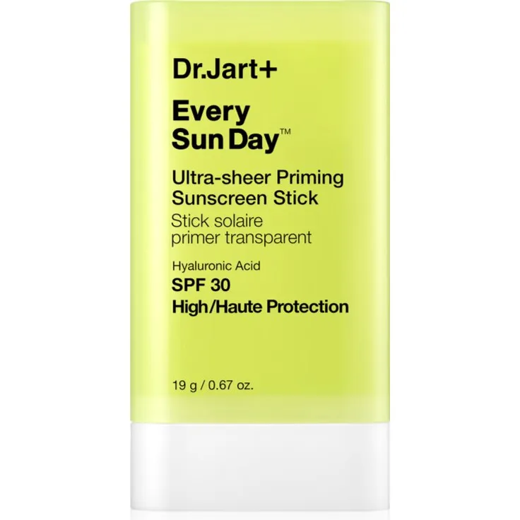 Dr. Jart+ Every Sun Day™ Ultra-Sheer Priming Sunscreen Stick, Sonnencreme SPF 30, 19 g, für Gesichtsschutz und Anti-Aging mit Hyaluronsäure und Kaktusfeigenextrakt