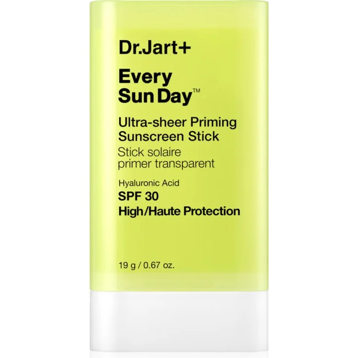 Dr. Jart+ Every Sun Day™ Ultra-Sheer Priming Sunscreen Stick, Sonnencreme SPF 30, 19 g, für Gesichtsschutz und Anti-Aging mit Hyaluronsäure und Kaktusfeigenextrakt