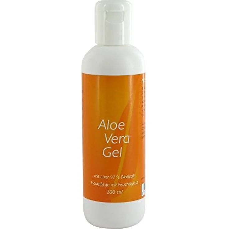 Allcura Aloe Vera Gel, 200 ml - Feuchtigkeitsspendende Hautpflege, beruhigend, nach Sonnenbad geeignet