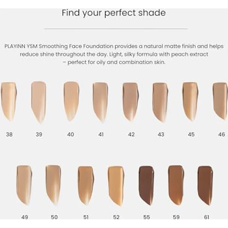 Inglot PlayInn YSM, glättende Foundation für fettige und Mischhaut, Farbton 41, 30 ml – Bild 6
