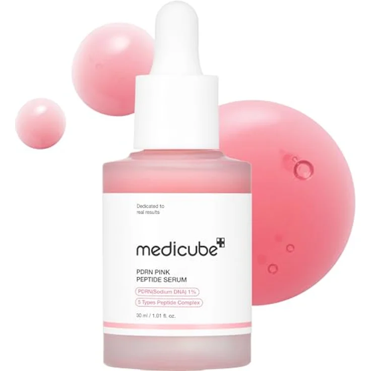 medicube - PDRN Pink Peptide Serum, 30 ml - Straffendes und beruhigendes Serum für verbesserte Hautelastizität – Bild 1