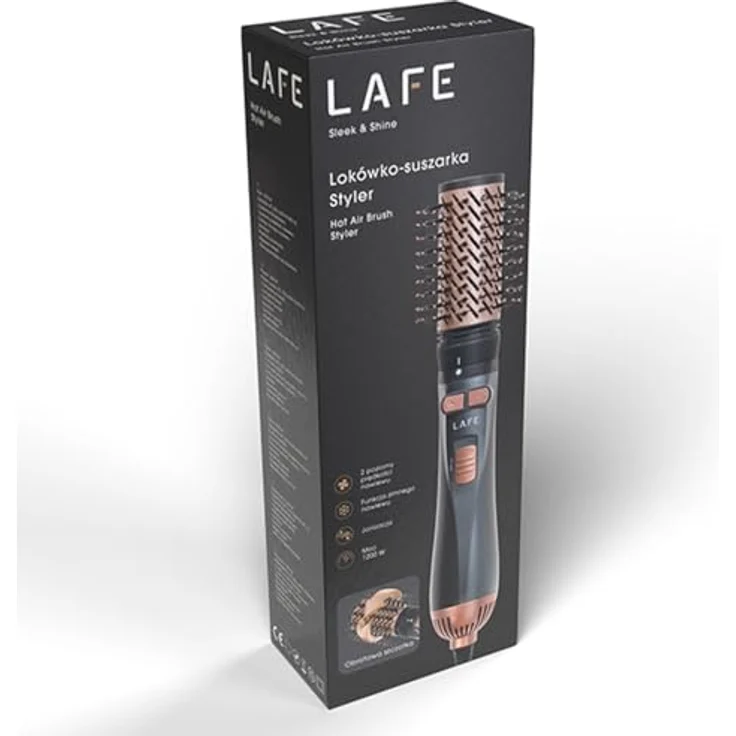 Lafe 47536 Hair Styler LSS001, Warmluftbürste mit 1200 Watt, Ionisationstechnologie, zwei Geschwindigkeiten, drei Temperatureinstellungen und Kaltluftfunktion – Bild 7