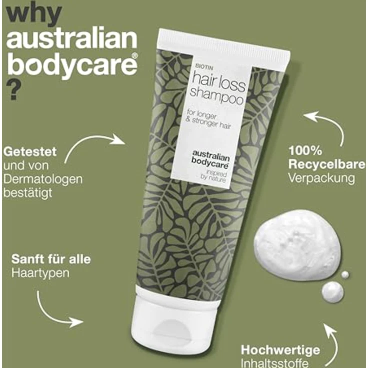 Australian Bodycare Tea Tree Oil Shampoo gegen Haarausfall, 200 ml, stimuliert Haarwuchs und stärkt Haarfasern – Bild 4