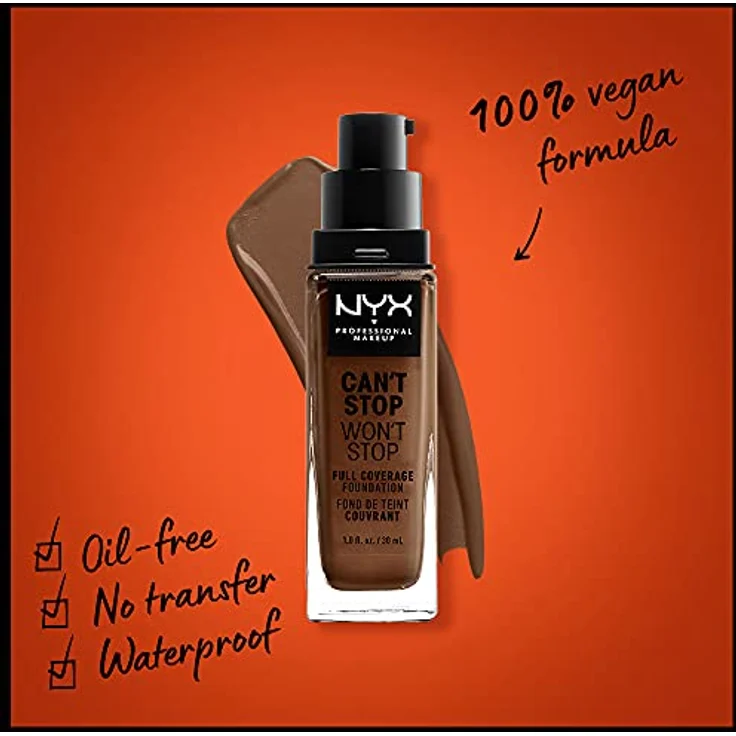 NYX Professional Make-up Can't Stop Won't Stop Deep Rich 30 ml – Bild 2