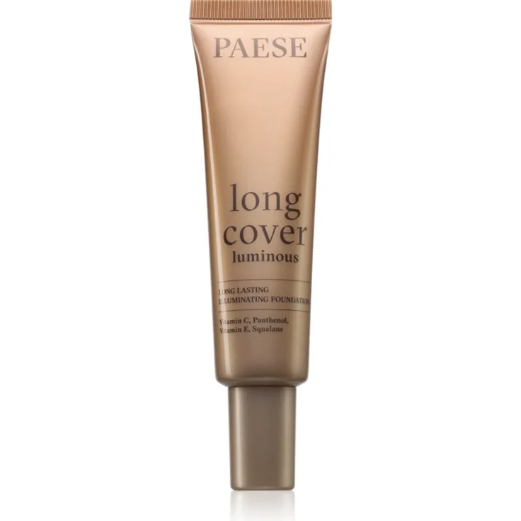 Paese Long Cover Luminous Foundation, auffrischendes Make-up mit ausgezeichneter Abdeckung, Farbton 1.0 light beige, 30 ml