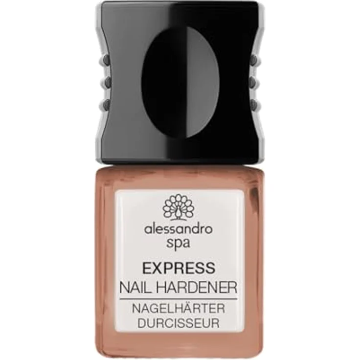 alessandro EXPRESS NAGELHÄRTER HAZELNUT - 2in1 Produkt - 10ml Nagellack & Nagelhärter in Einem – Bild 1