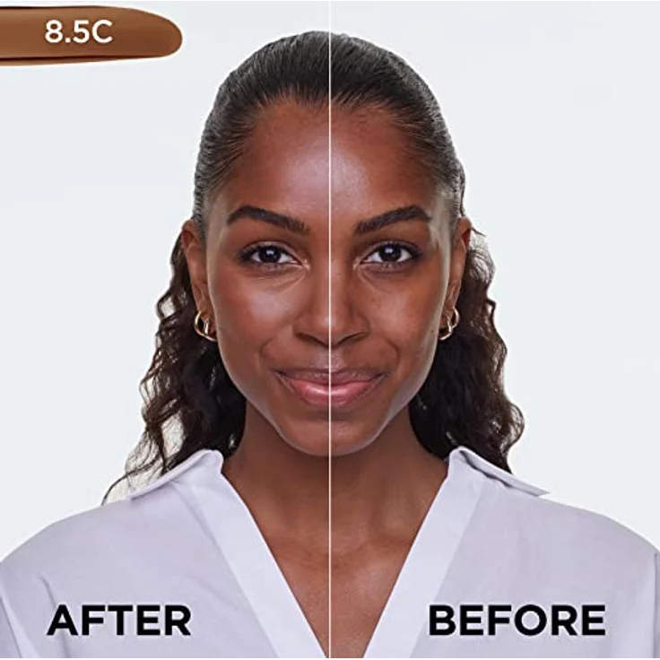 L'Oréal Paris Make up, Flüssige Foundation mit Hyaluron und Aloe Vera, Perfect Match Make-Up, Nr. 8.5.R/8.5.C Rose Pecan, 30 ml – Bild 4