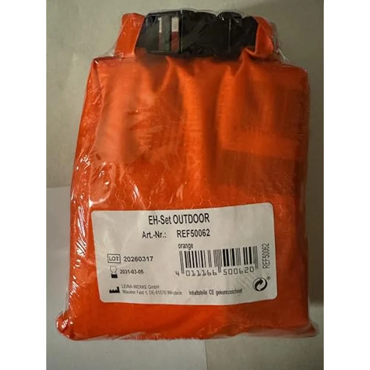 LEINA-WERKE Erste-Hilfe-Taschen-Set OUTDOOR, wasserdichtes Notfallset, kompakt und orange – Bild 3
