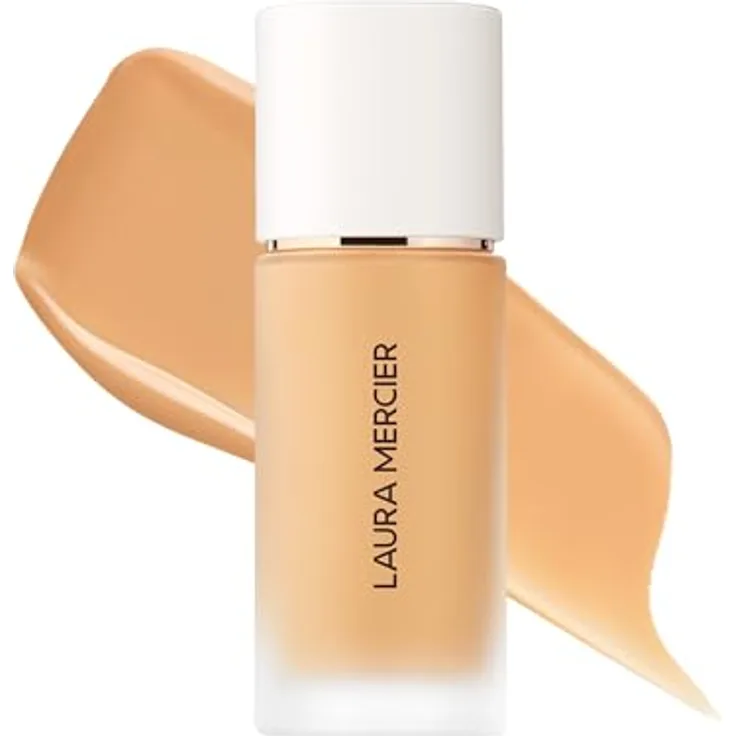 Laura Mercier REAL FLAWLESS FOUNDATION, wasserfeste Foundation mit mittelbarer Deckkraft, 29 ml, 4N1 GINGER