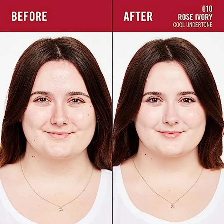 Rimmel London Lasting Finish 35 Hour, 010 Rose Ivory Foundation, langanhaltend, feuchtigkeitsspendend, vegane Formel, volle Deckkraft, 30 ml – Bild 3