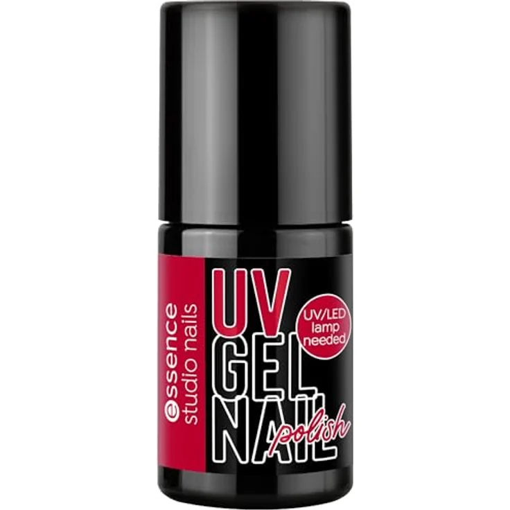 essence studio nails UV GEL NAIL Set, 4-teilig mit 5 ml Base Coat, 5 ml 06 signature RED Gel Nagellack, 5 ml Top Coat und 110 ml Nagellackentferner für UV/LED-Lampe – Bild 7